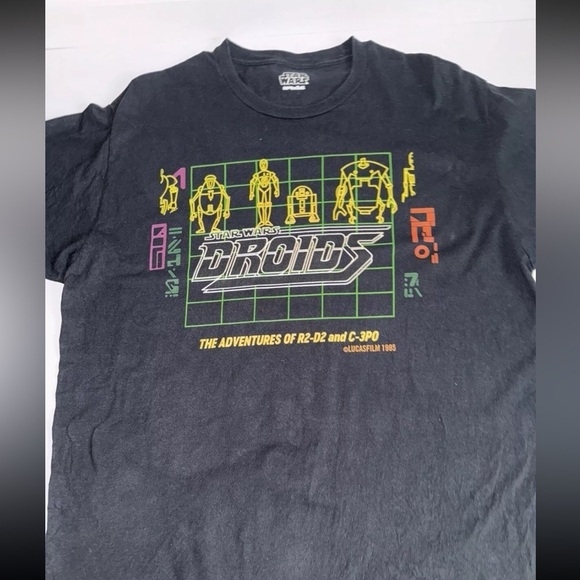 Star Wars Lot Of 3 Graphic T-shirt Clone Force, Droids & Darth Vader - Picture 5 of 11